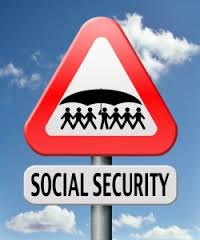 Street social security sign