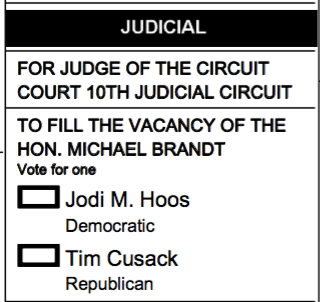 Judicial candidates 