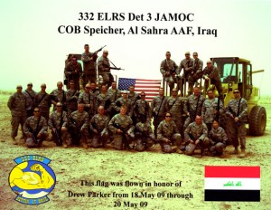 Flag being flown in Iraq