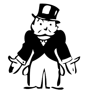 monopoly man empty pockets