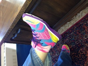 Girl in k-mart shoes