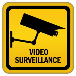 Video surveillance camera logo