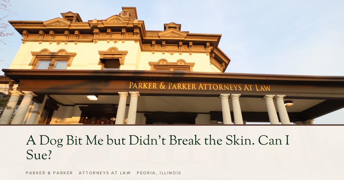 Dog Bit Me but Didn’t Break Skin: Can I Sue in IL? page banner