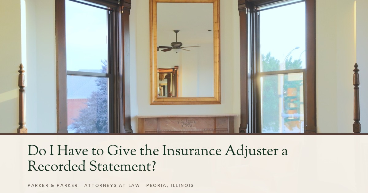 Do I Have to Give the Insurance Adjuster a Recorded Statement? page banner